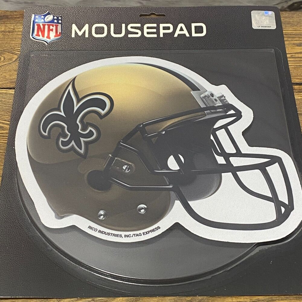 NFL New Orleans Saints Helmet MOUSE PAD Football Logo Computer Office Supply Fan